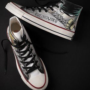 High top canvas shoes